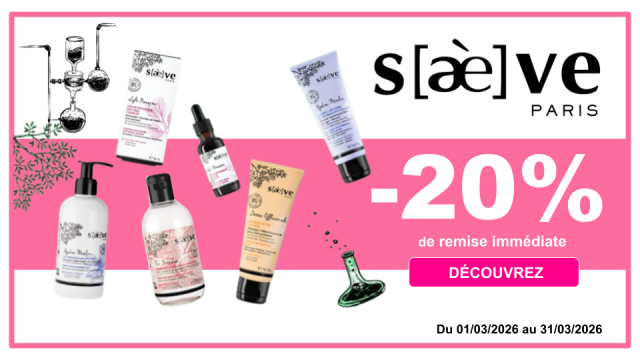 SA&Egrave;VE -20% de remise imm&eacute;diate